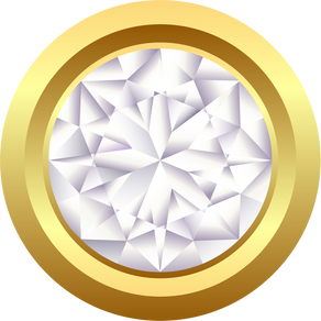 Diamond in a gold frame